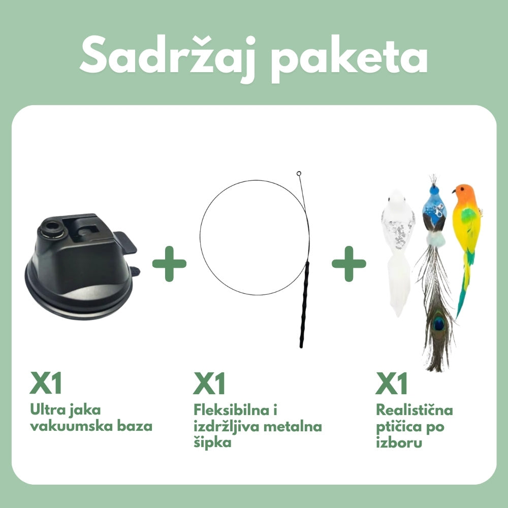 Interaktivna igračka za mačke s perjem, viseća i elastična