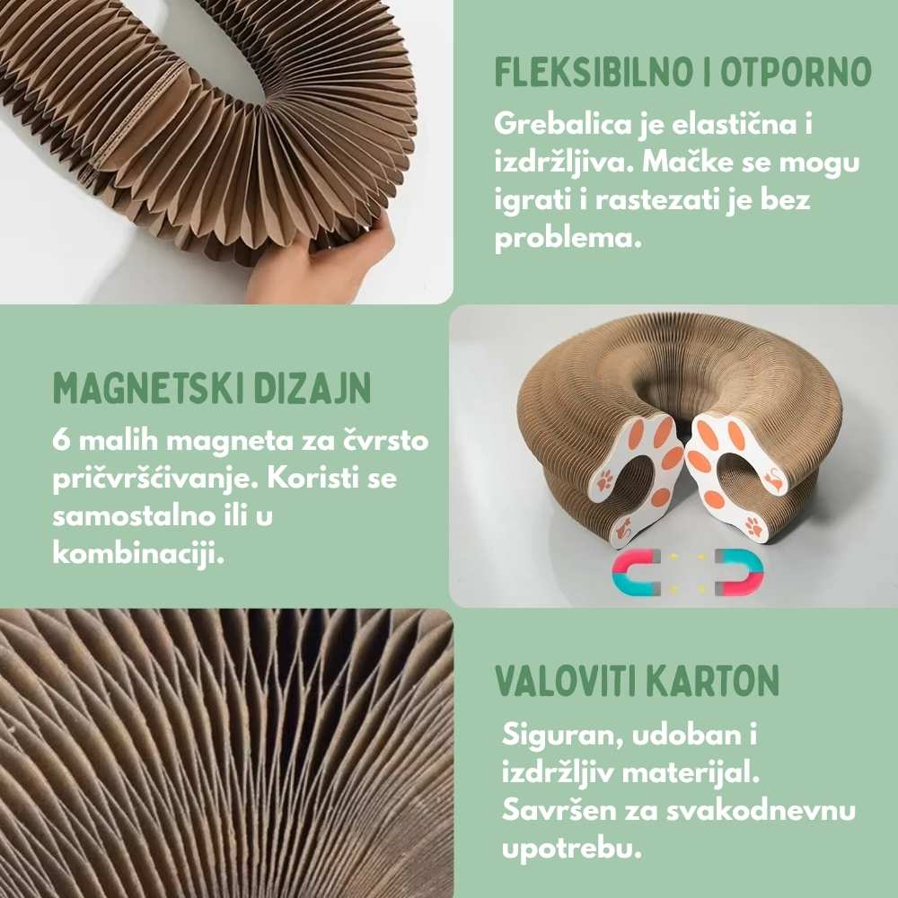 Interaktivni grebalica za mačke s uključenom lopticom