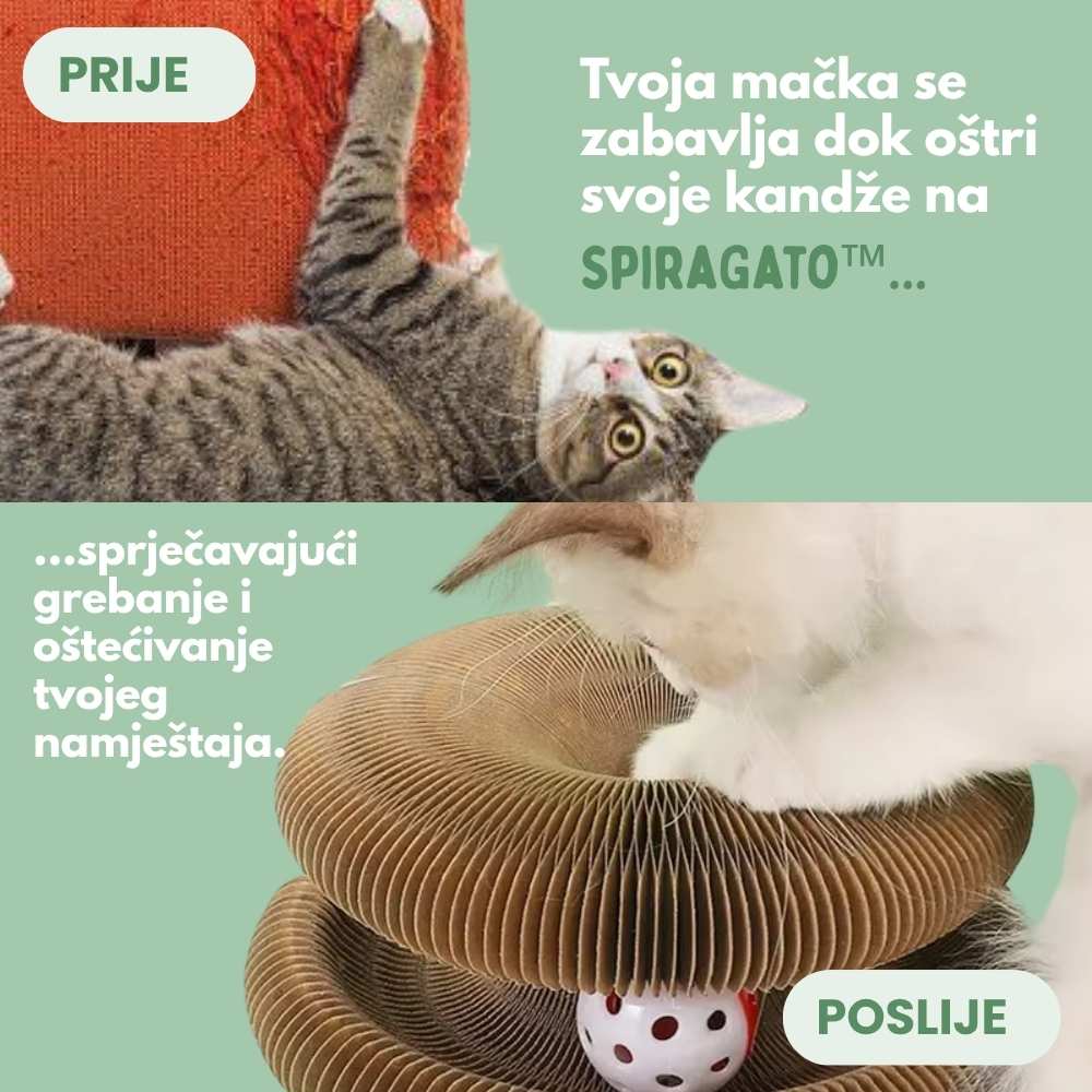 Interaktivni grebalica za mačke s uključenom lopticom