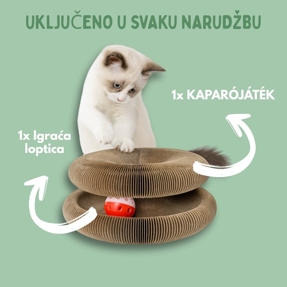 Interaktivni grebalica za mačke s uključenom lopticom