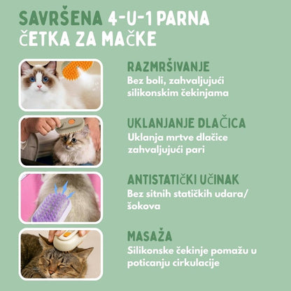 Veluna Steam Brush za mačke