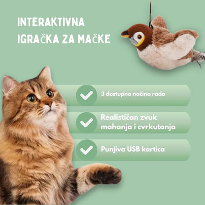 Interaktivna igračka ptica za mačke