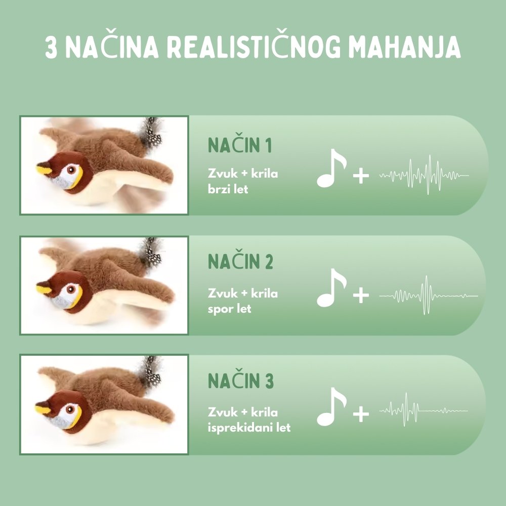 Interaktivna igračka ptica za mačke