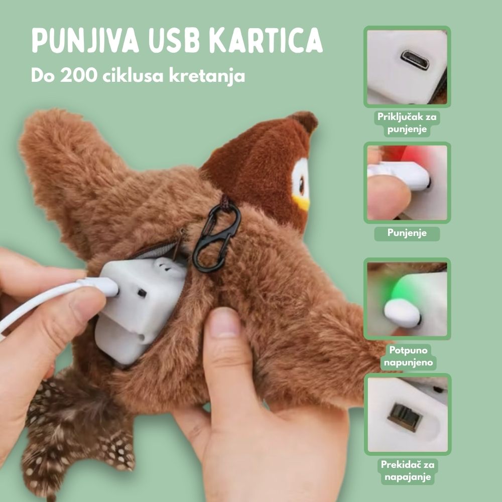 Interaktivna igračka ptica za mačke