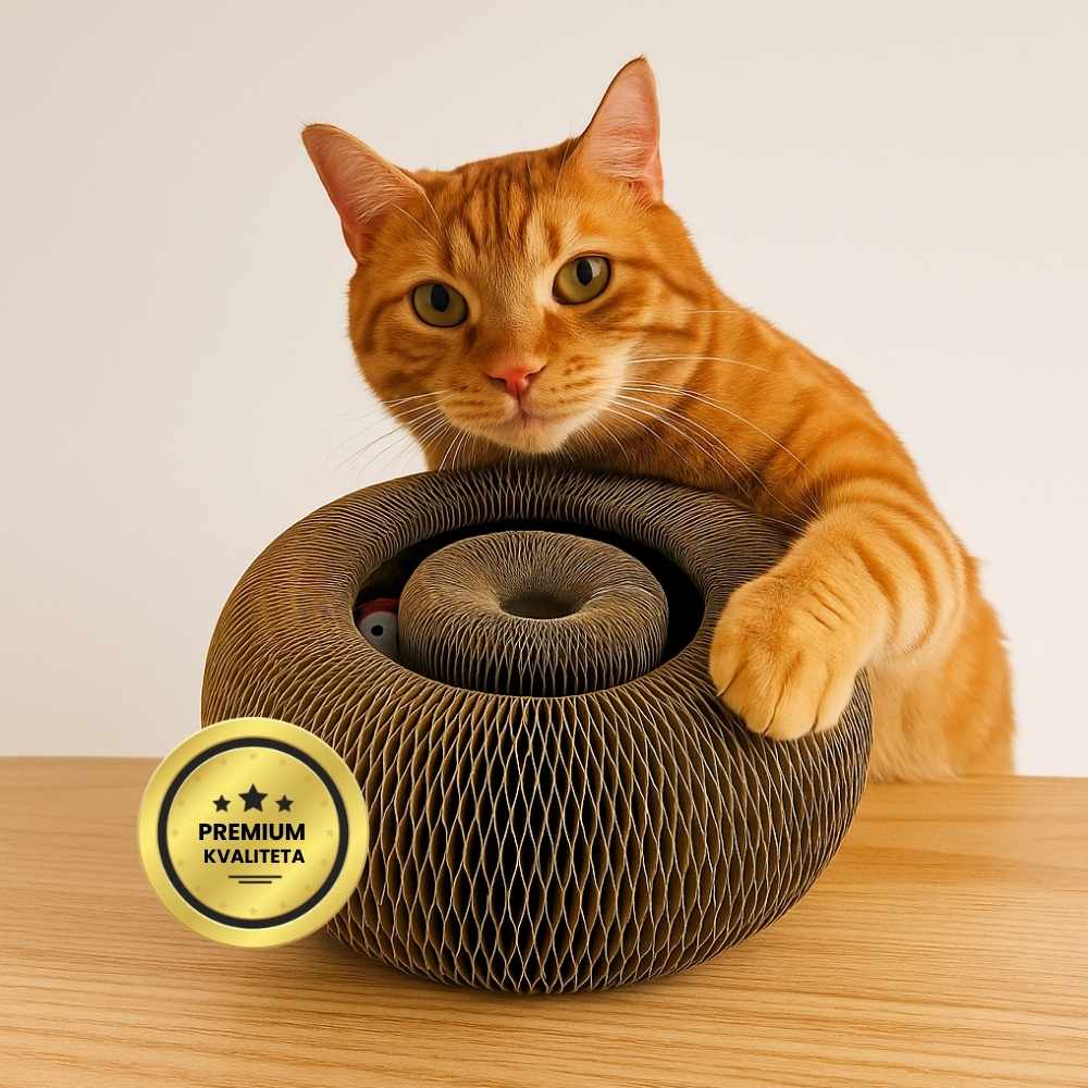 Interaktivni grebalica za mačke s uključenom lopticom